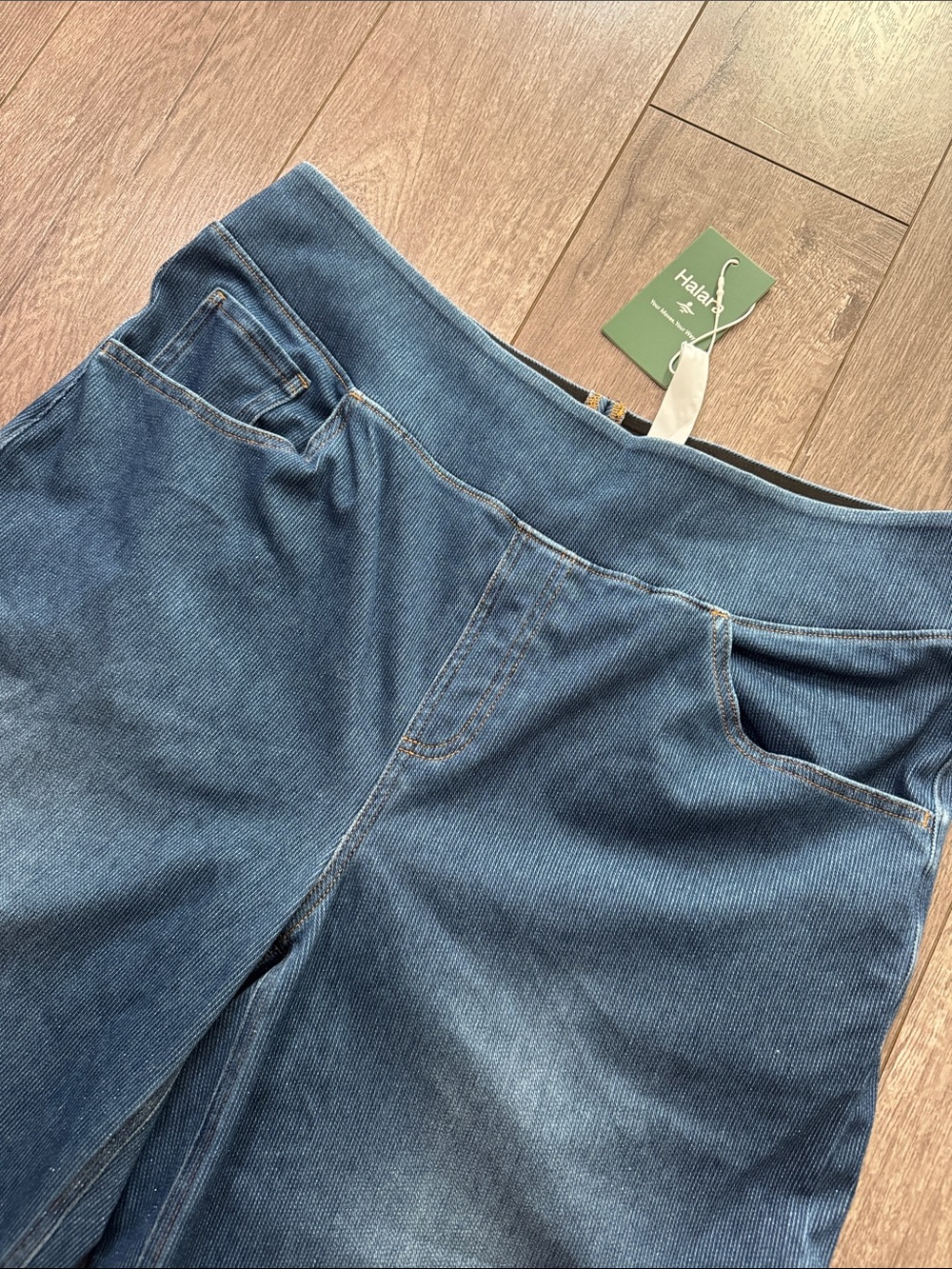 New with tags halara flex denim pants XL - Picture 2 of 4